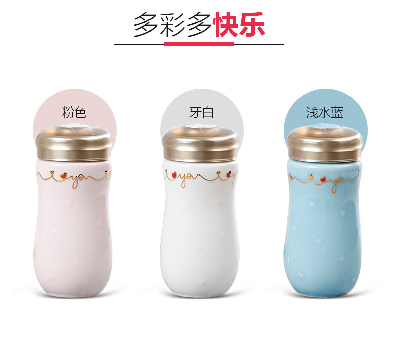 Do Tang Xuan porcelain cup wholeheartedly cup office water glass ceramic cummer is birthday present picking cups