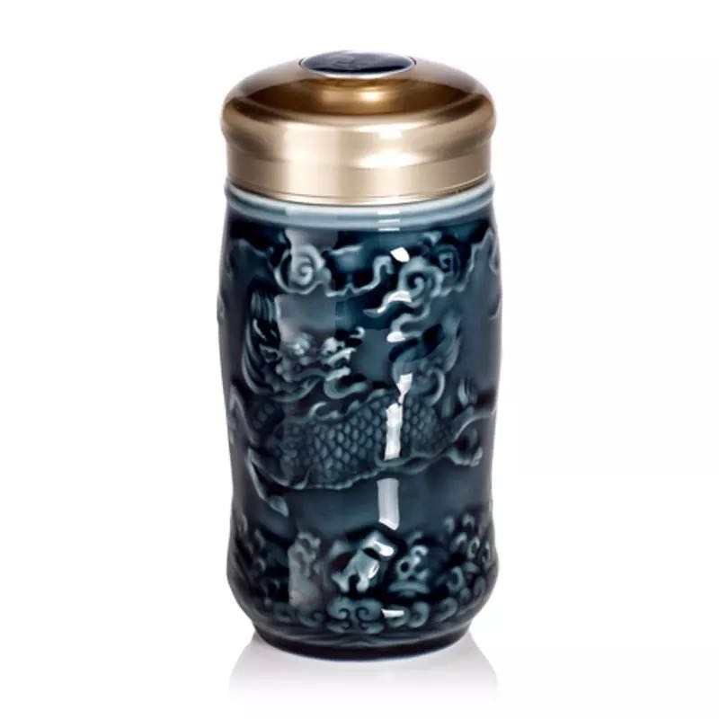 Do Tang Xuan porcelain cup small auspicious kirin monolayer with creative ceramic water in a glass cup gift mugs