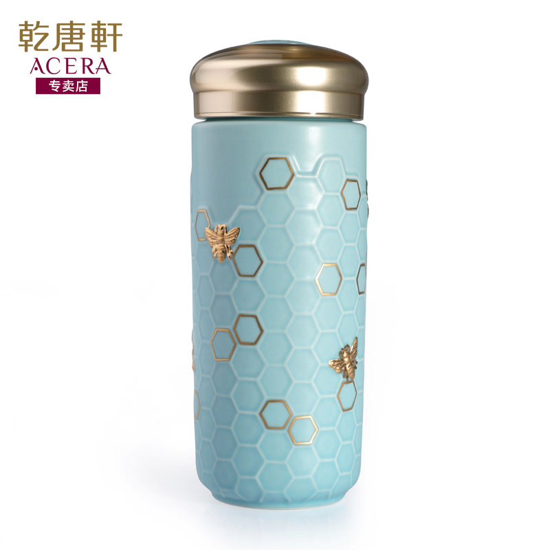 Do Tang Xuan porcelain cup harvest cup with double office glass ceramic cups and gold bee cup