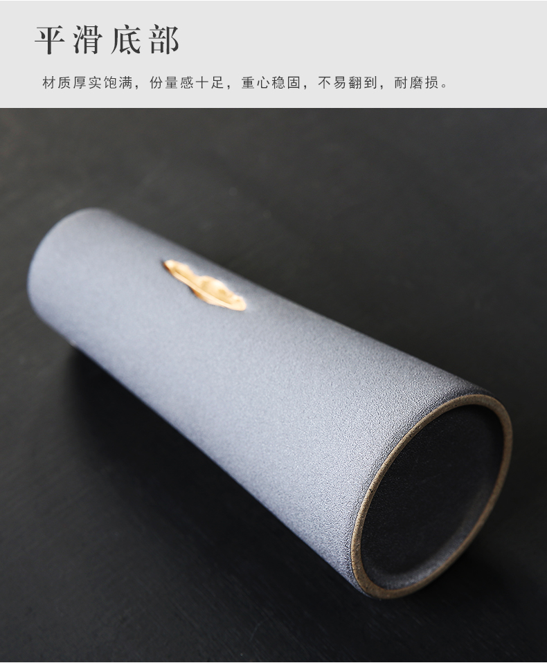 Japanese zen coarse TaoHua device to restore ancient ways floret bottle contracted teahouse dried flower ceramic bottle place flower ornament