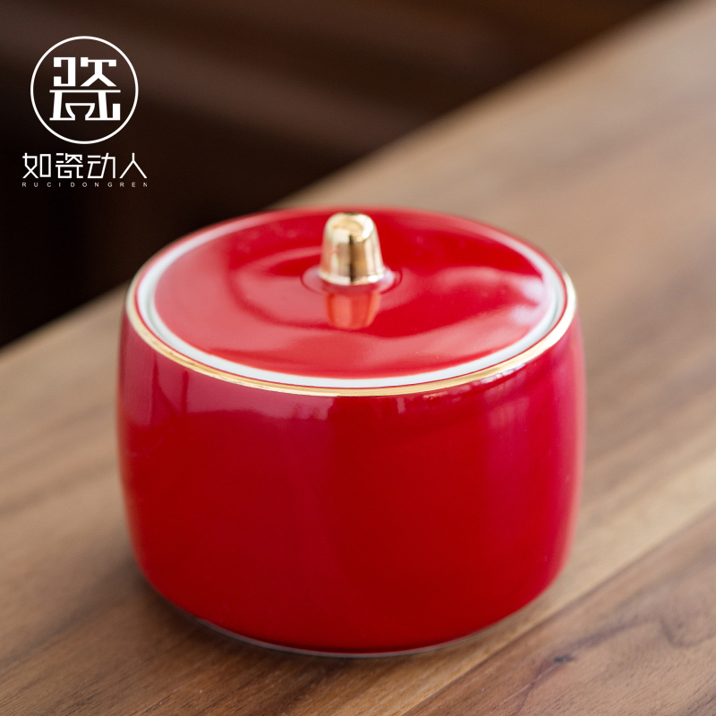 To the as porcelain and moving ceramic seal pot home portable mini tea caddy fixings warehouse small pu 'er tea boxes
