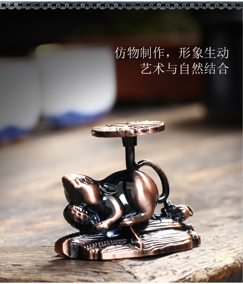 Japanese guy kung fu tea set fittings are it to zero with creative tea pot bearing mice 6 gentleman lid