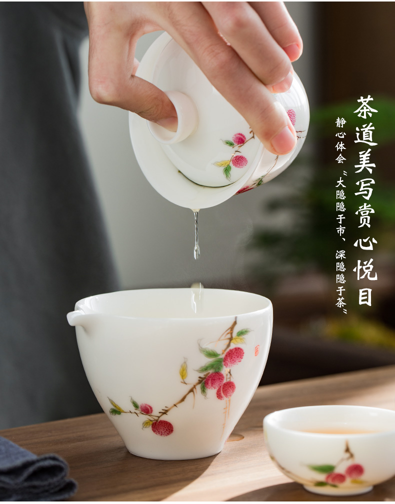 To the as porcelain and white porcelain tour onboard a pot of tea set contracted portable BaoHu two cup crack cup custom