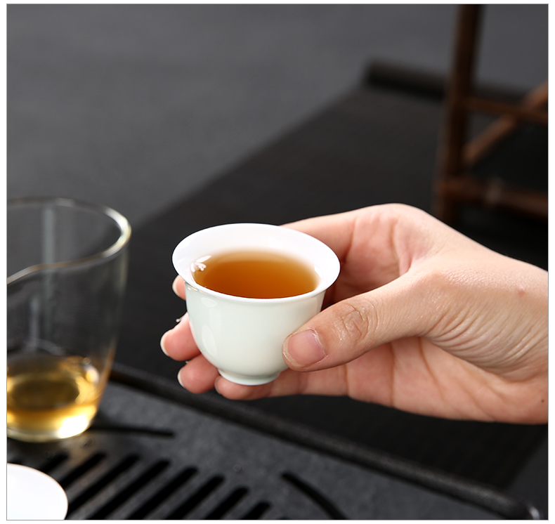 Travel tea set suit portable package crack cup a pot of two glass ceramic is suing tourism kung fu tea set custom LOGO