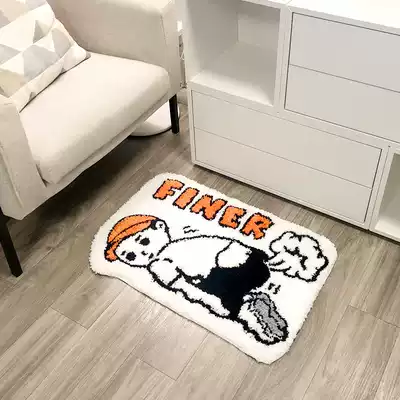 finerworld original IP creative fun home floor mat doormat cartoon absorbent home bathroom non-slip carpet