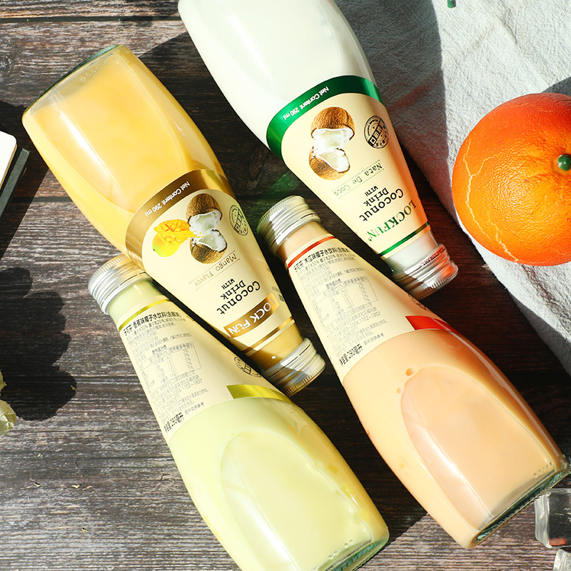 Thai imported drinks LefefenclockFUN Coconut Juice Water Banana Baking Egg Pastry Mango Juice 290ml * 1