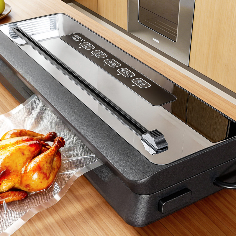 Jiabangshou Fully Automatic Household Vacuum Sealing Machine, Small Commercial Food Vacuum Compression Machine