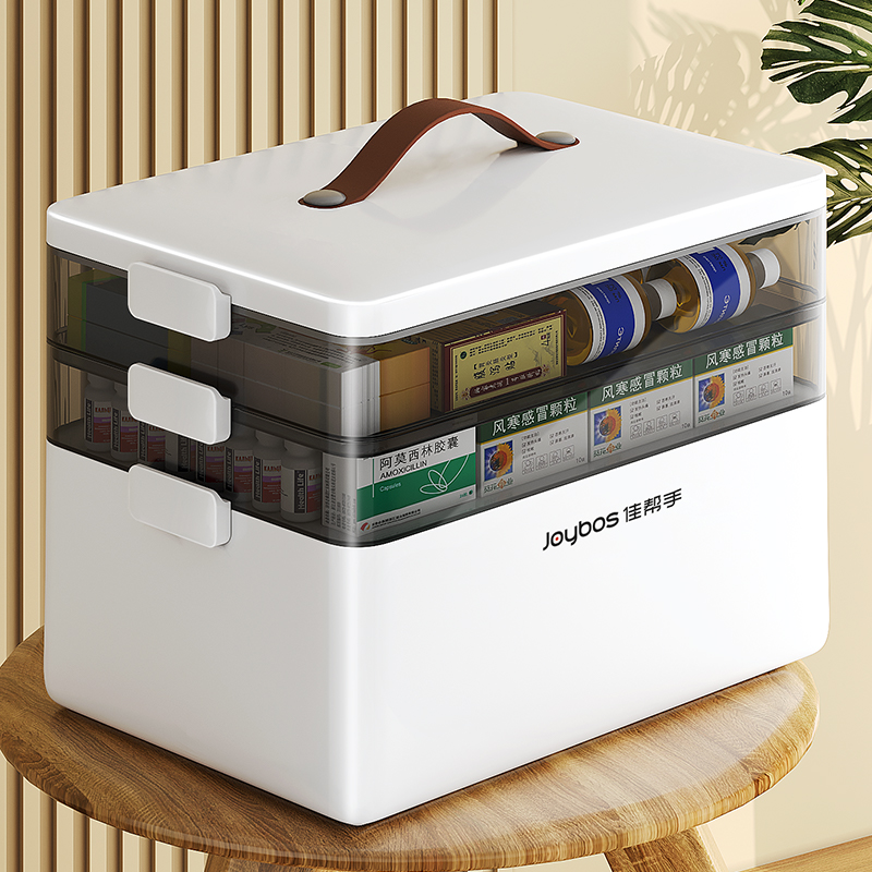 Canon hand medicine box large capacity family medical drugs classification containing box large number medicine bag medical storage finishing box-Taobao