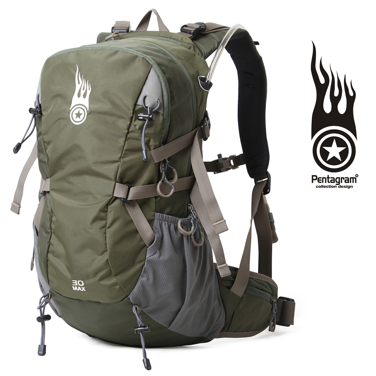 Discount Pentagram Pentagram 30L water repellent men's and women's outdoor mountaineering bag shoulder riding back