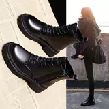 Martens, Tide, ботинки в английском стиле, универсальные утепленные короткие сапоги на платформе, в британском стиле, 2020 года