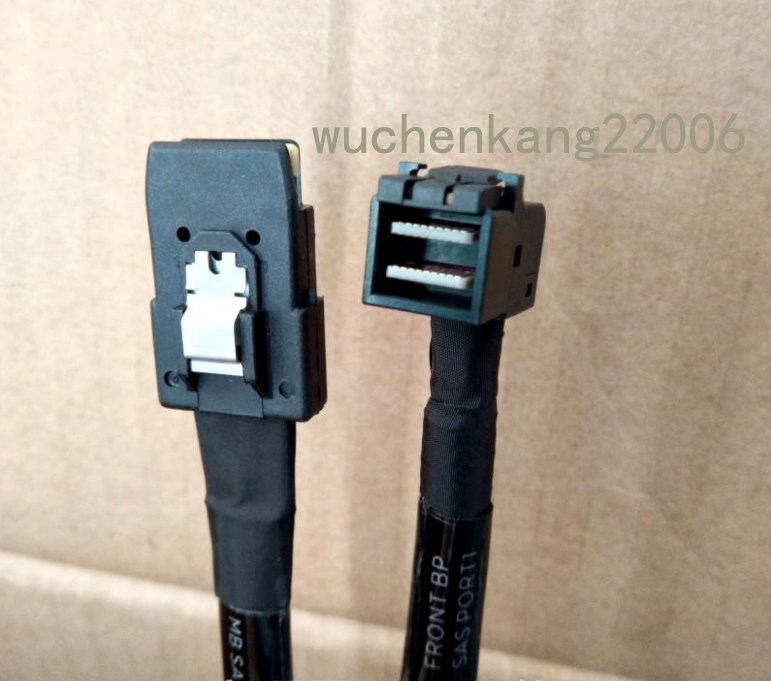 New 85CM array card back board SAS data line MiniSAS HD 8643-8087 connecting wire elbow