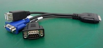 Cisco UCS 5108 kvm cable N20-BKVM HD15 USB serial adapter