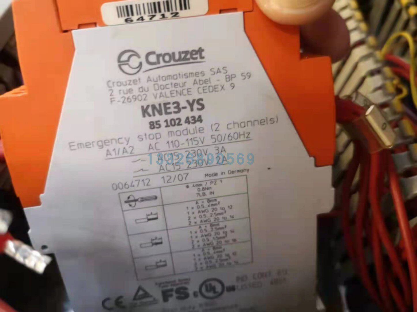 KNE3-YS 85102436 85102434 CROUZET safety relay KNA3-RS LG5924 48