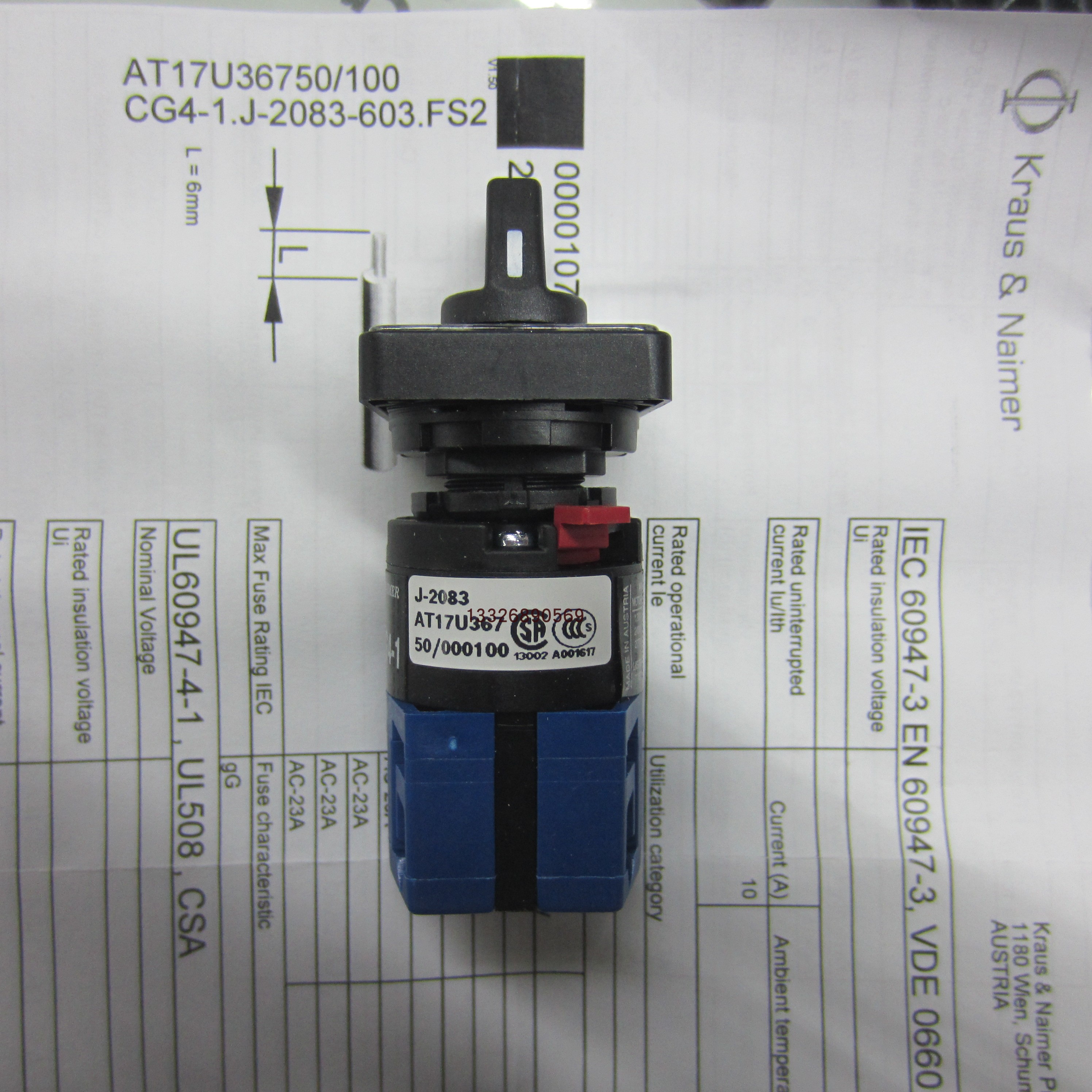 CG4-1 J-2083 Original CG4-1 D-A998 Transfer Switch CG4 A211-621