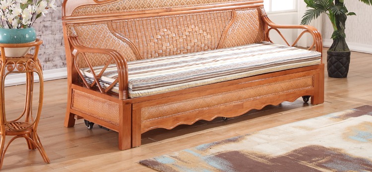 Đúng chaise longue mây giường mây sofa mây sofa giường sofa đẹp ghế chaise góc ghế mây miễn phí vận chuyển 6055 - Ghế sô pha ghế sofa nỉ