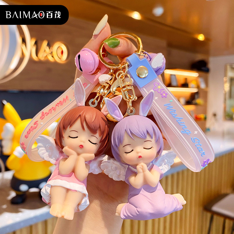 Authentic Annie Baby Car Keychain for Women, Exquisite Key Chain Pendant, Trendy Girl Backpack Accessory, Decorative Ornament Authentic Annie Baby Car Keychain for Women, Exquisite Key Chain Pendant, Trendy Girl Backpack Accessory, Decorative Ornament