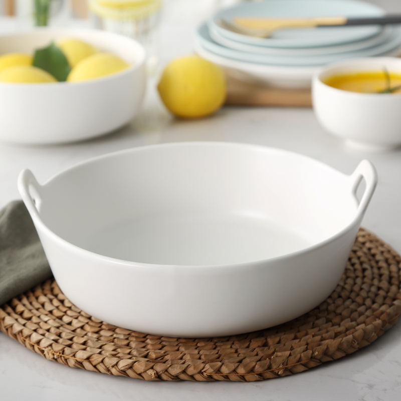 Minimalist web celebrity ins northern wind 4/6 people dishes suit household Japanese bowls plates ceramic plate combination