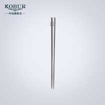 Childrens 304 antibacterial stainless steel chopsticks Household childrens student chopsticks 316 metal non-slip square iron Kuaizi 1 pair