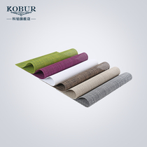 Western food mat Household European tableware mat PVC heat insulation mat thickened table mat Meal cloth plate mat Cup bowl mat Washed