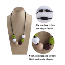 Foreign trade Amazon necklace New baby grinding tooth silica gel large anise tooth rubber necklace with chewing pendant grinding tooth stick