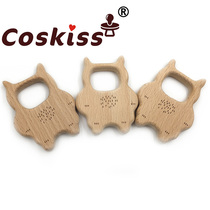 Baby Beech Grinding Tooth Cat Appeasement Pacifier Chain Necklace Children Puzzle Toy Bite of Leaf Tooth Gum