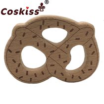 Baby beech grinding tooth bread strips appeasing pacifier chain necklace childrens toys bite the tooth gum