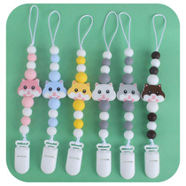 Baby plastic pacifier clips baby pacified silicone hamster Pacifier Chain Anti Fall Chain Amazon New Popcorn
