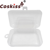 Baby dental box placified tooth rod collection box rectangular storage box PP small transparent plastic box