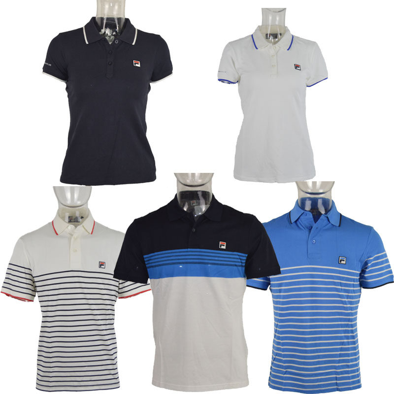 Fila Fila Fila sports fashion men and women in spring and summer to lead the breathable speed dry sweat and leisure sports short sleeve POLO shirt
