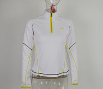 Anta sponsored womens table tennis Super League white sports leisure breathable sweat-absorbing anti-UV pullover collar long T
