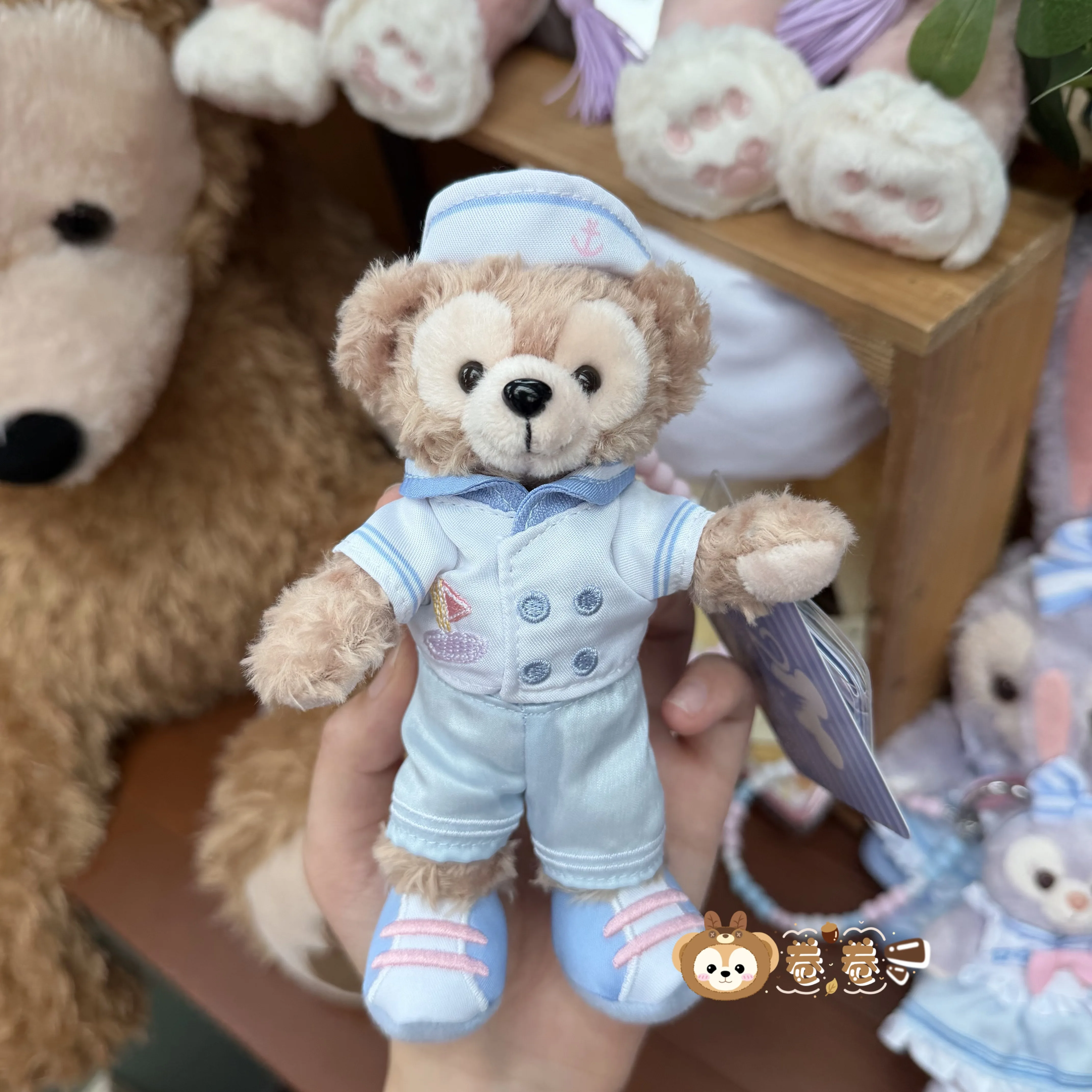 Гонконгский Disneyland Limited весенний набор отправляется Лина Белл Вафля Санта Подвеска плюшевая кукла Дюффи