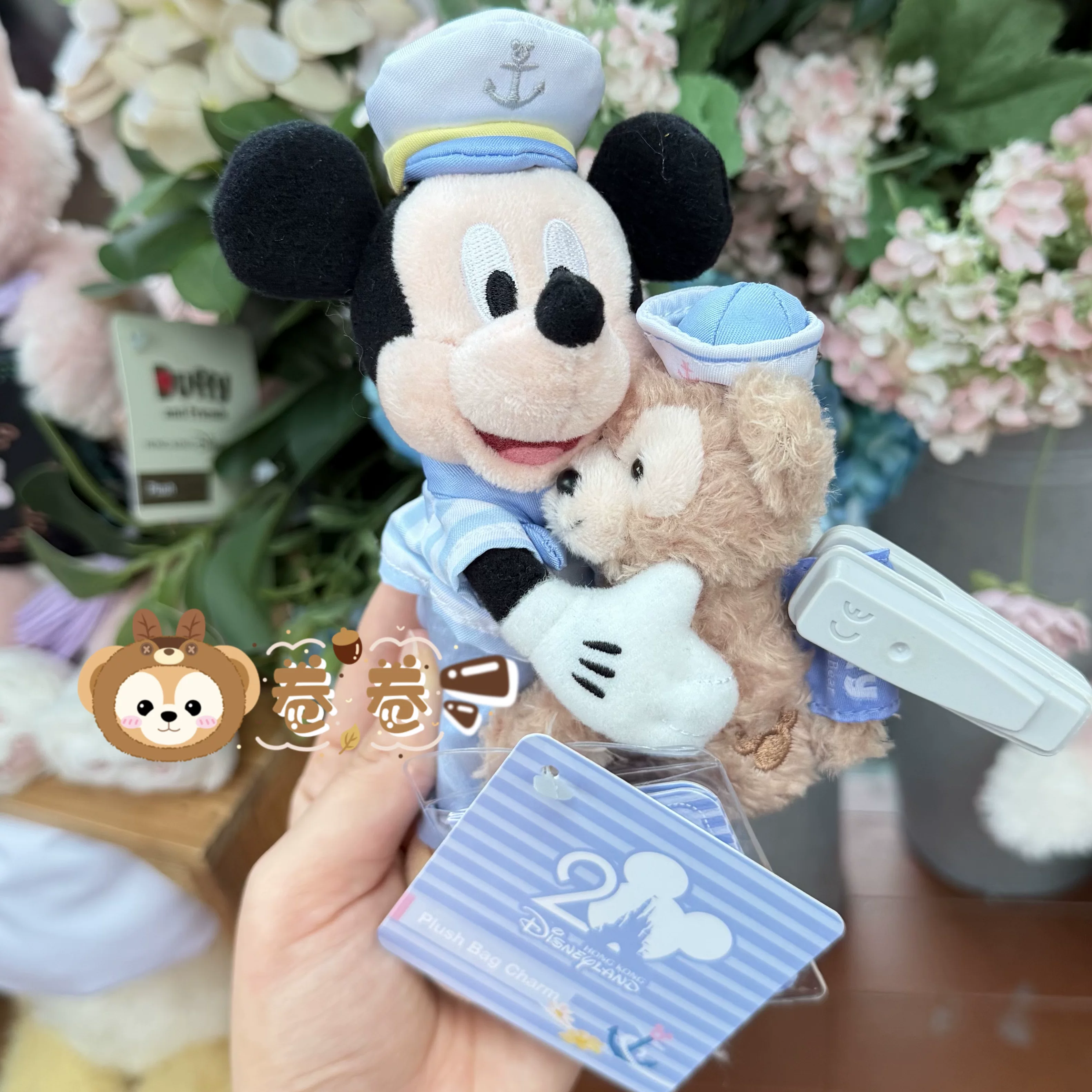 Гонконгский Disneyland Limited весенний набор отправляется Лина Белл Вафля Санта Подвеска плюшевая кукла Дюффи