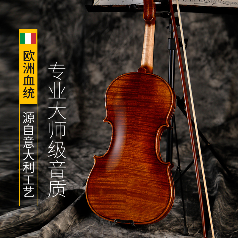 Italian contemplation C30V performance series violin professional practice examination Advanced tiger pattern maple oil paint
