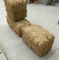 Square straw straw bale natural dry straw pile decoration shooting wedding decoration props crafts