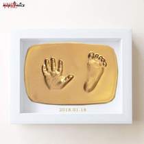 Can stand and hang babys hand and foot print mud hand and foot print mud diy commemorative baby newborn childs 100th day gift