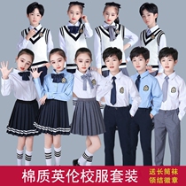 Primary School Students Great Chorus Costume Poetry Recital school uniforms Children acting out of the kindergarten Garden Costume Class Clothes Autumn winter