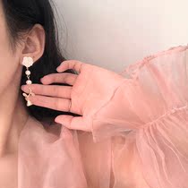 Wedding earrings with wedding dress earrings bride 2021 New Tide Korean style with dress accessories jewelry Super fairy