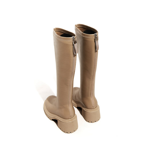 慕名而来○长高筒骑士靴女新款弹力不过膝长靴子