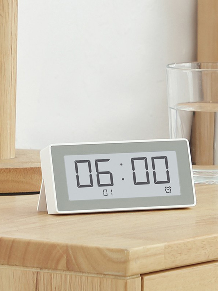Second-By-Second Humidity Measurement Smart Clock Thermometer Hygrometer Timer Alarm Clock E-Ink Screen Calendar Humidity Monitor