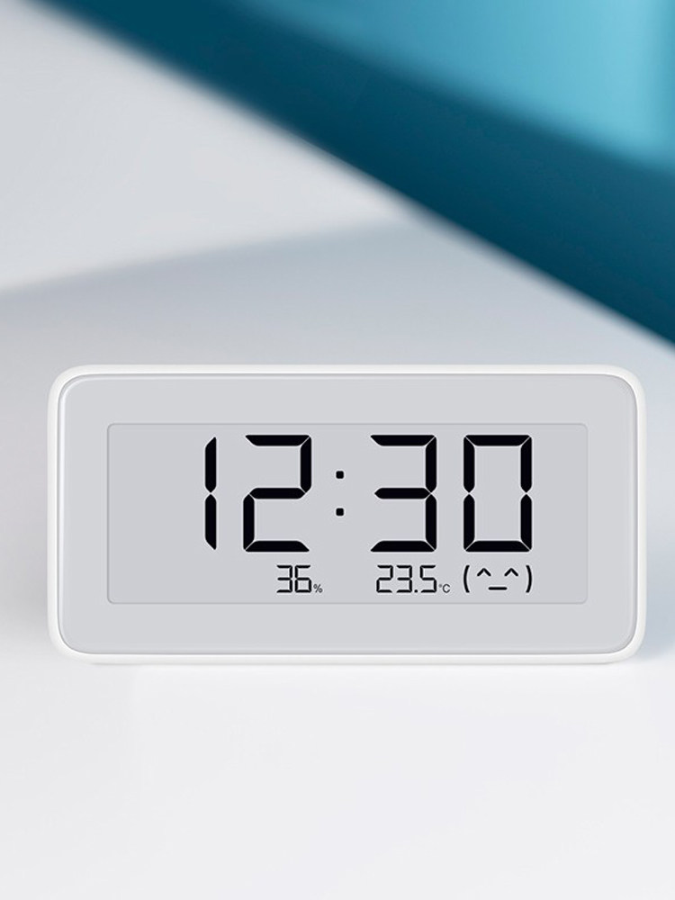 Xiaomi Electronic Temperature and Humidity Meter Pro for Home Indoor Sensing, Electronic Precision Multifunctional Clock, Connected to Mijia