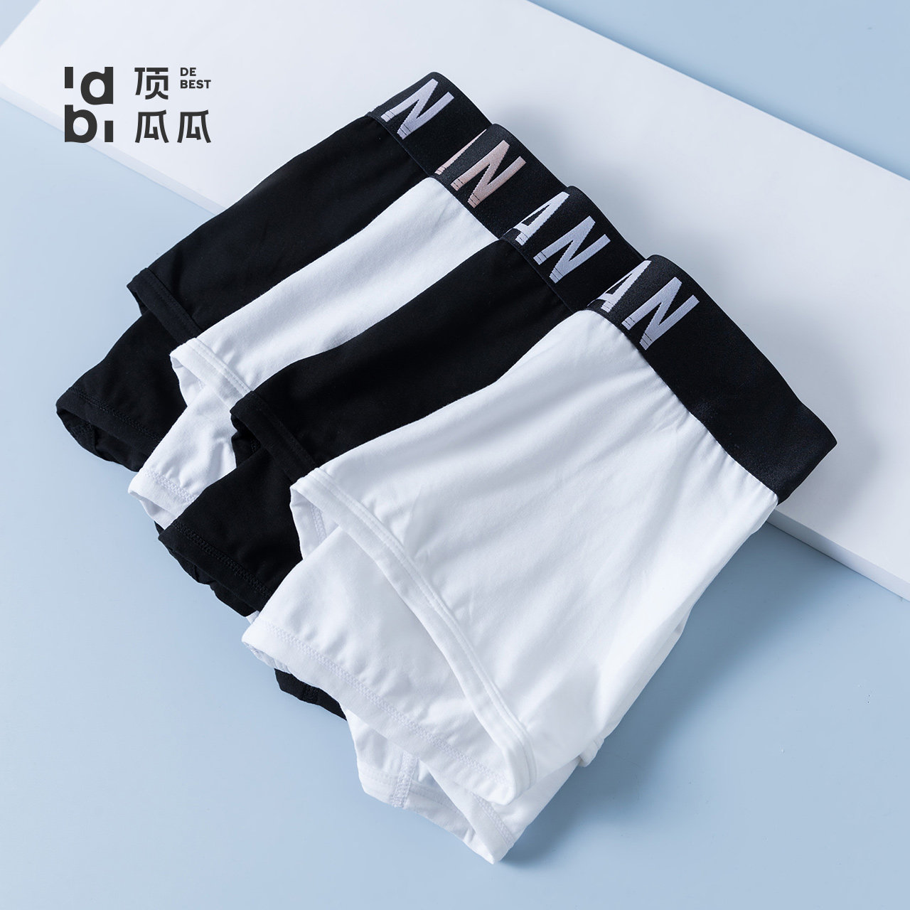 Men's thin summer four-corner underpants 4 strips of summer pure cotton bottom stall shorts Breathable Comfort Pants New