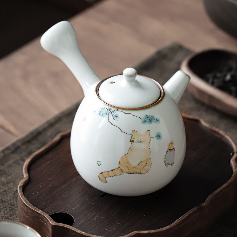 Wu Tea, Yu kiln teapot ceramic tea set to keep your pot kung fu tea pot