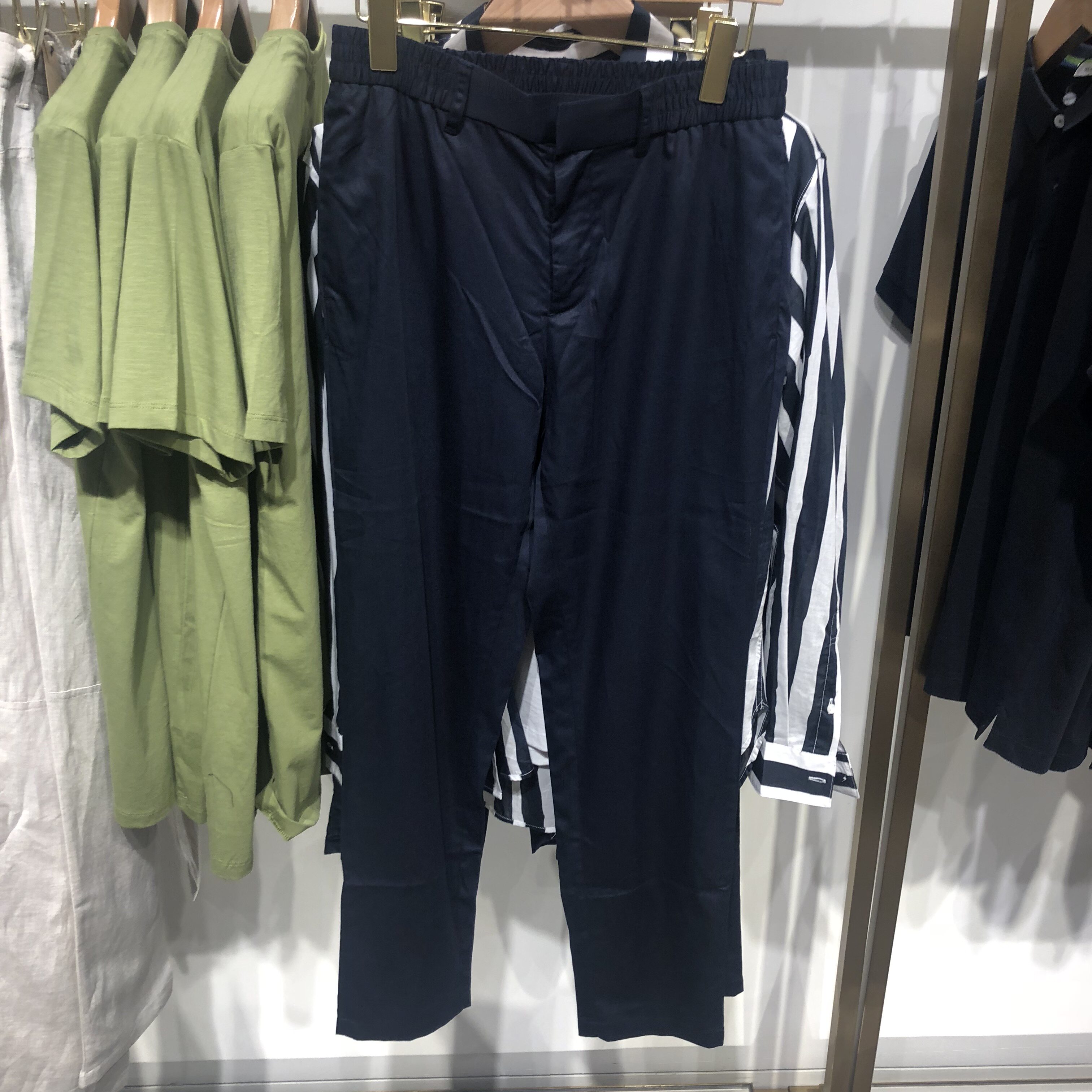 MECITY men's clothing 2019 summer models fashion trends fuchsia trousers 547058 hanging cards 399