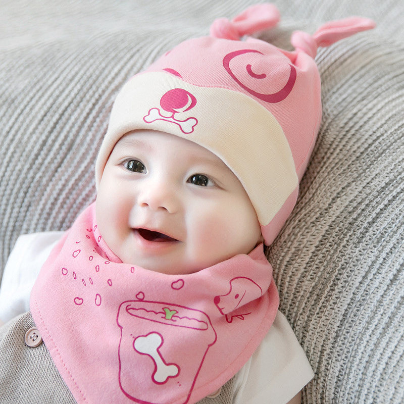Newborn baby hat spring and autumn summer pure cotton out of infant fetal cap 0 - 1 - 3 months 6 baby boy and woman full moon