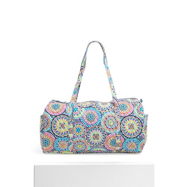 VeraBradleyCottonLargeTravelerDuffel-sunnymedallion