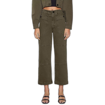 frame女式实用大口袋阔腿裤 - 水洗疲劳 (美国奥莱)直发