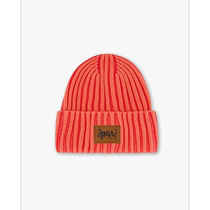 deux par deux solid color knitted hat coral - coral (American Outlet) straight hair