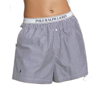 polo ralph lauren white lighthouse blue boxer shorts pajamas - white lighthouse blue (