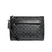 Hong Kong Direct Mail Fashionable Luxury Coach Mens Logo Clutch F2950