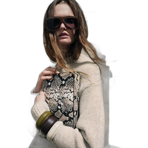 US direct mail ZARA JAPAN animal pattern leather clutch 2188 201 snake pattern